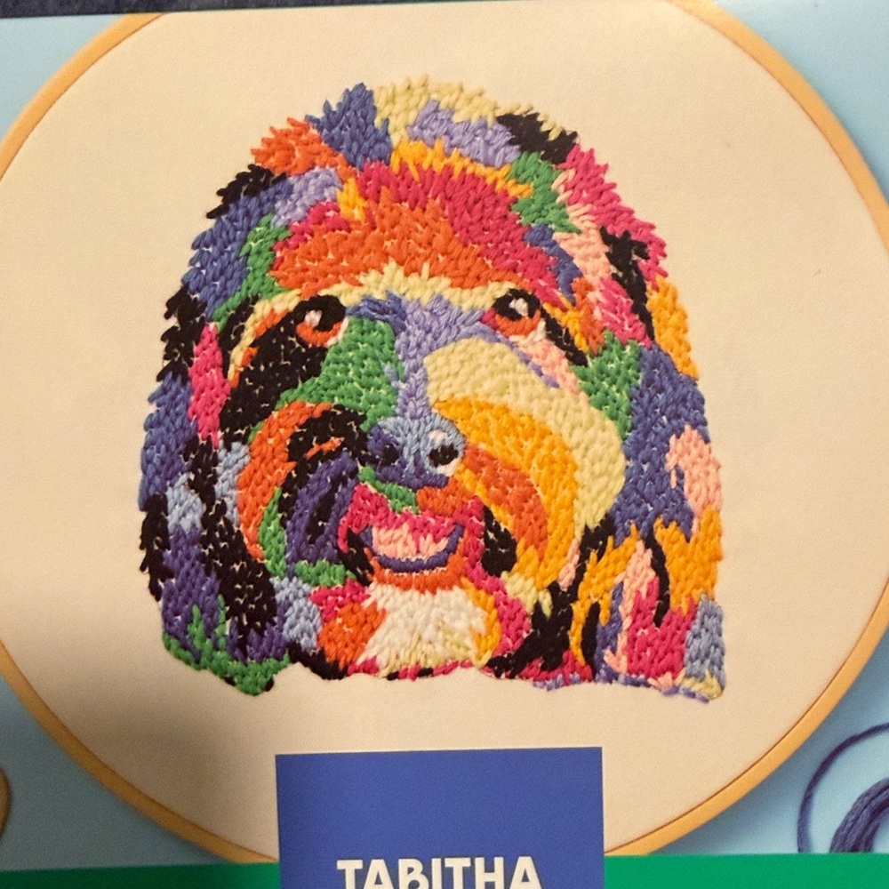 🖤 Tabitha Brown Blacky the Dog Embroidery Kit NWT - Picture 2 of 5